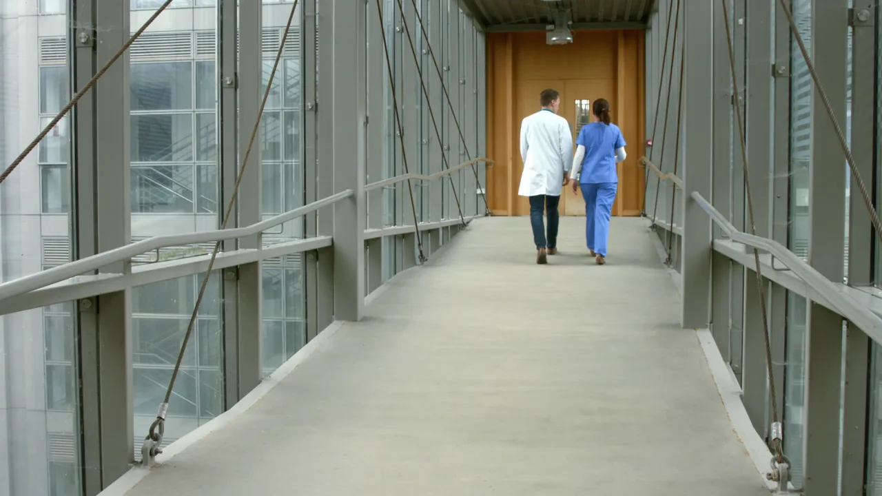 Médicos e equipe administrativa em treinamento de IA aplicada